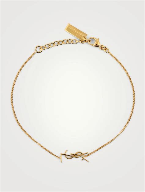 ysl knot chain bracelet|saint laurent bracelets for women.